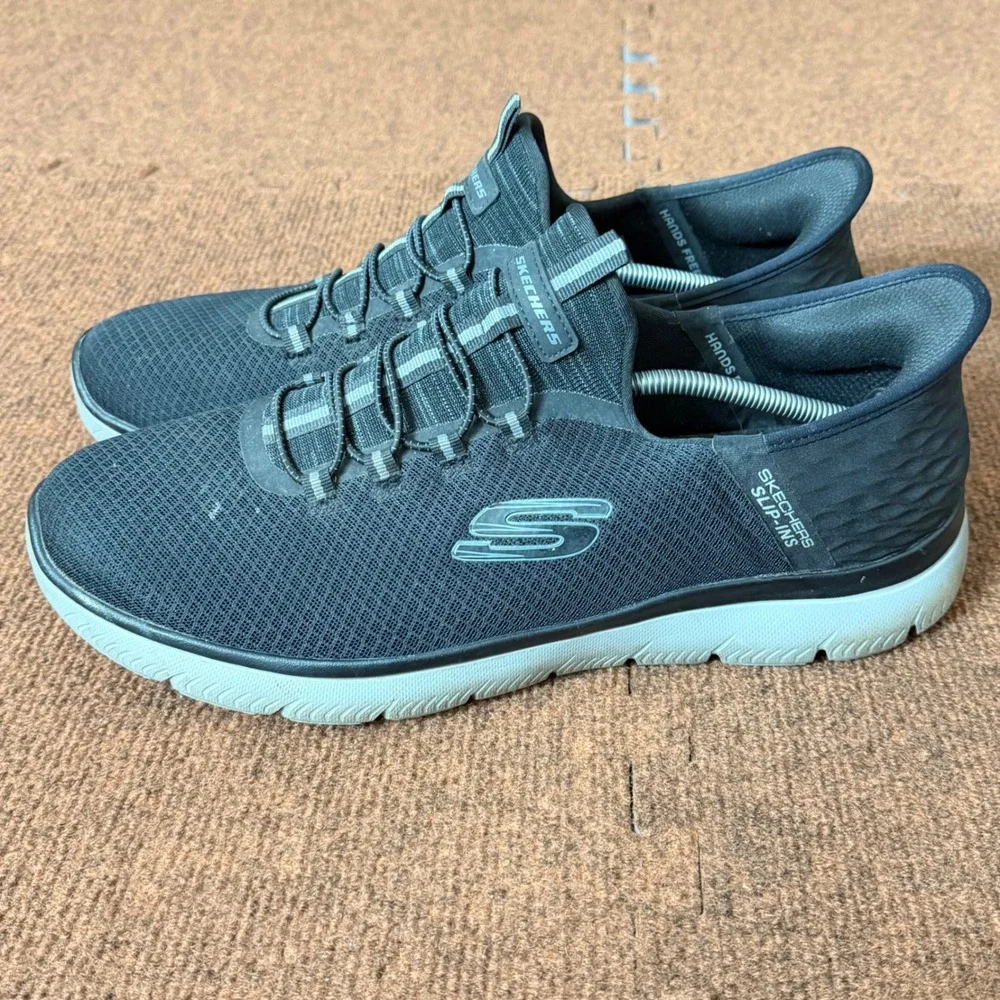 Skechers Slip-ins‎ Summits Key Pace Mens Wide Fit Black Sneakers 232469W BKCC C+